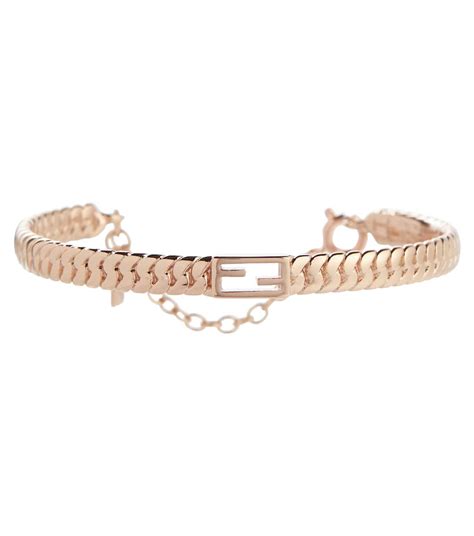 fendi baguette bracelet silver